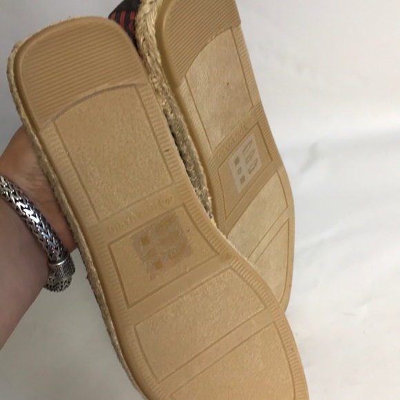 Joy & Mario men espadrilles size 10.5 red gray - Picture 4 of 5